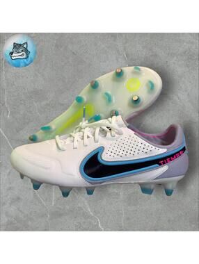 Nike Tiempo Legend 9 Elite Sg Pro  "Blast Pack" White-Blue Men Sz 8.5 FD0272-146